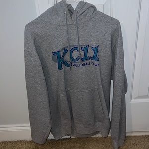 Grey volleyball sweatshirt